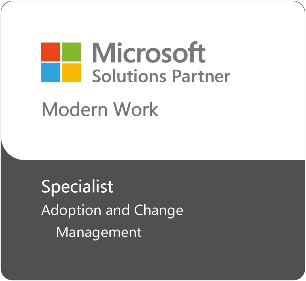 Microsoft Solutions Partner Specialist Logo, das die zertifizierte Fachkompetenz und Partnerschaft mit Microsoft im Bereich Cloud und IT Lösungen hervorhebt.